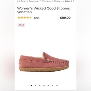 Women’s Venetian Shearling slippers size 7.5